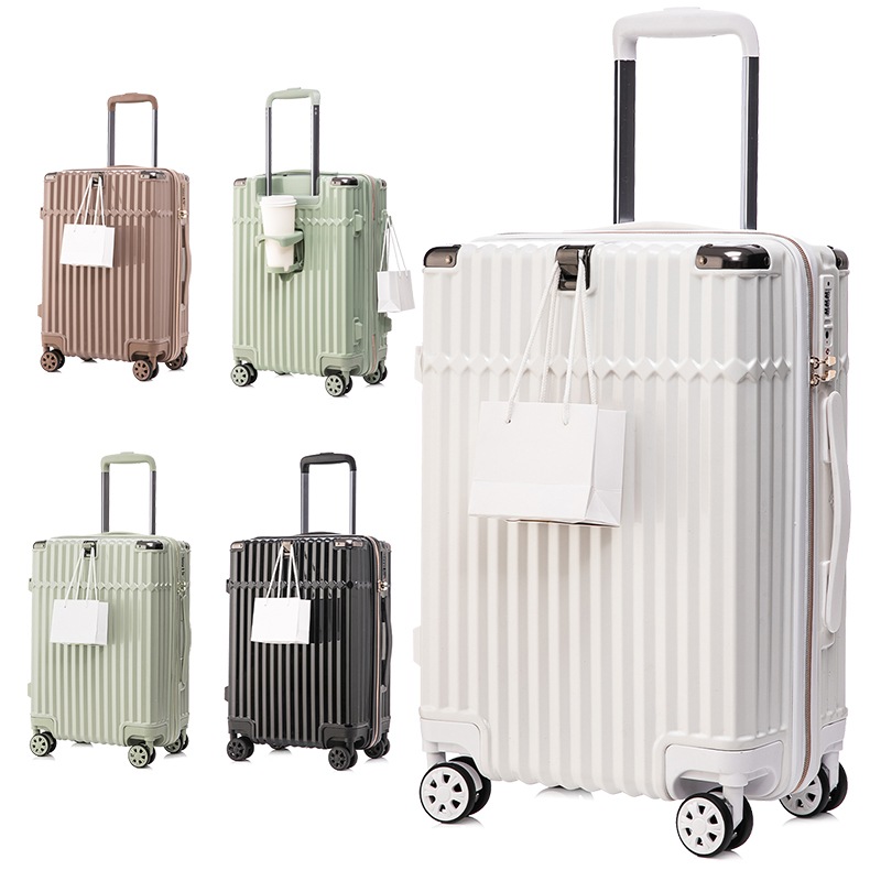 キャリーケース フック付き キャリーバック カップホルダー付き 可愛い sサイズ 機内持ち込み 2泊 3日用 スーツケース 金属製コーナープロテクター m TSA搭載 静音 軽量 修学 D106