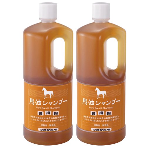 アズマ商事 馬油シャンプー 詰め替え 1000ml2本