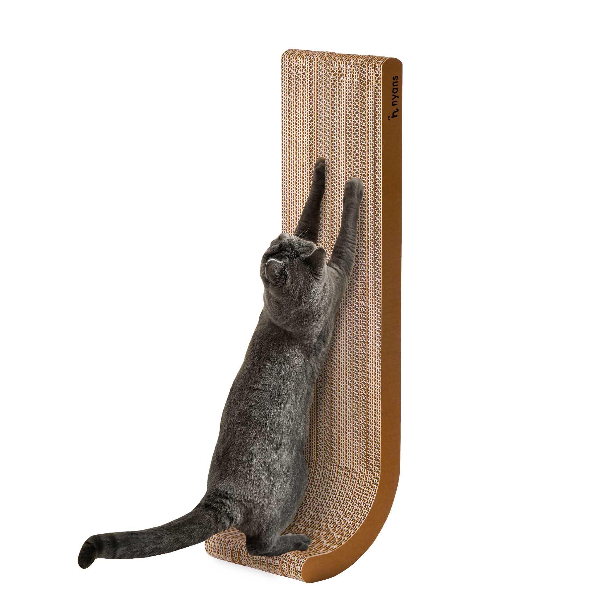 【 とぎカスがでない ・ 1年高耐久 ・ 純日本製 】爪とぎ [ 猫 爪研ぎ 両面使える 超強化ダンボール 壁 ] 縦J型 Mサイズ 5,544円