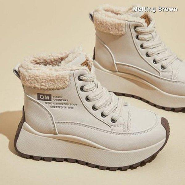 女性用ファー運動靴 冬用スニーカー SS69