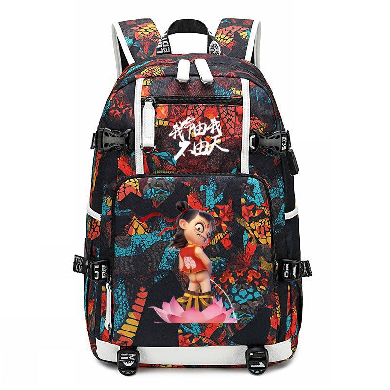 ナタ 魔法少年 ネザ 世界に降り立つ バックパック 大容量 リュック 男女兼用 O-Bing ギフト 彼氏 彼女 誕生日 お祝い 贈り物 アニメ かわいい 楽しい 周辺 友人 小さな 贈り物 7,393円