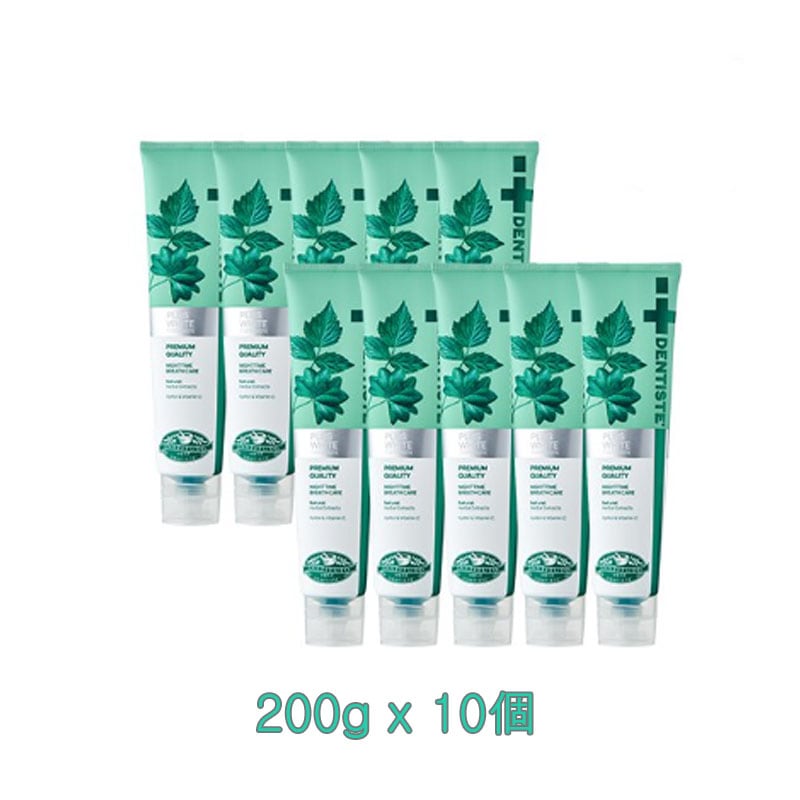 [大容量] チューブタイプ NEWプラスホワイト歯磨き粉 200g x 10個
