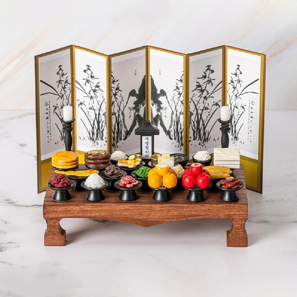 韓国-KCULTURE-納骨堂飾りミニチュア高級祭祀第一印象-ハンドメイドミニチュア真心お盆お正月韓国文化