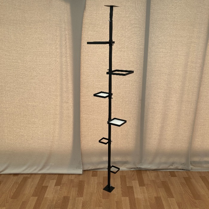 Euphy ハンガーラック ユフィ　つっぱりハンガー　スクエア コートハンガー パイプハンガー クローゼットハンガー 洋服掛け スリム 可愛い おしゃれ