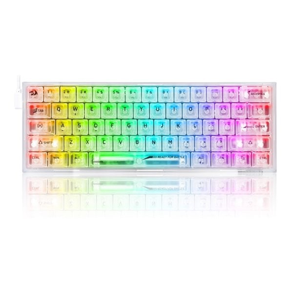 FIZZ RGB ゲーミングキーボード クリスタル 英語コンパクト クリア軸 K617CT-RGBTI 5,345円