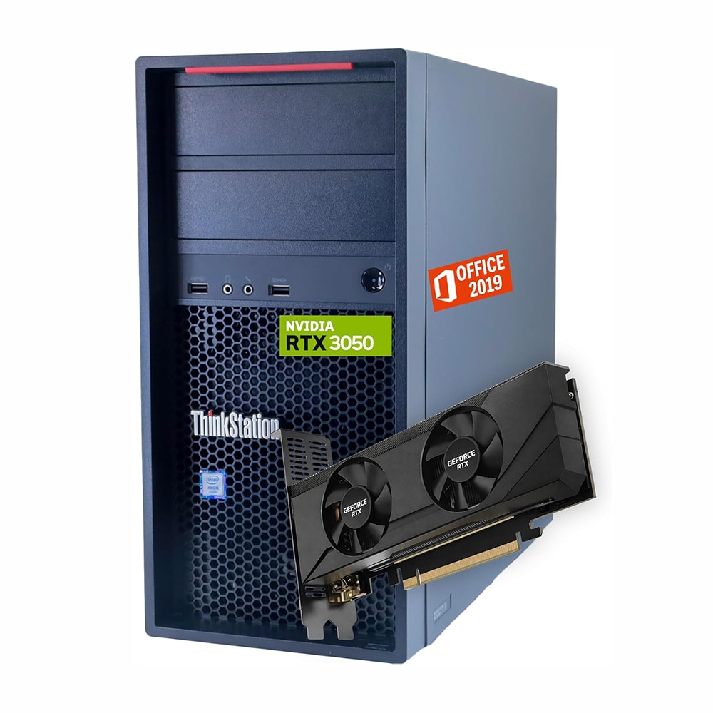 【整備済み】 ゲーミングPC デスクトップ 美品 ThinkStation P520c Xeon 32GB RTX3050 Win11Pro Office