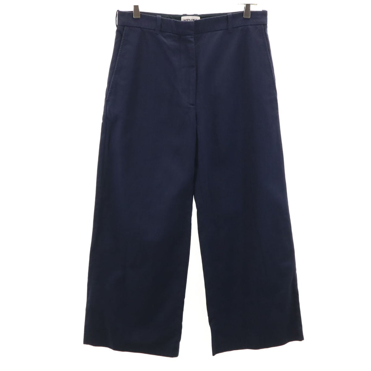 ヘリンボーン ワーク ワイドパンツ 40 ネイビー メンズ 古着