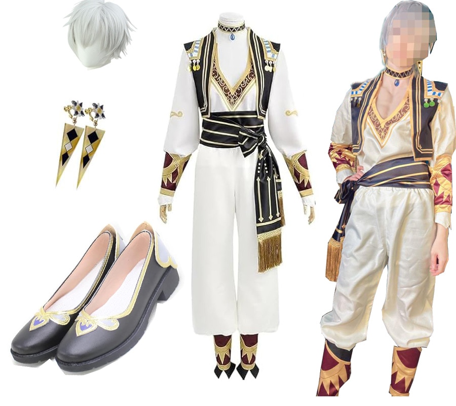 イブラヒム コスプレ 衣装 いぶらひむ コスプレ イヤリング ウィッグ 靴追加可能 ハロウィン コスチューム イベント パーティー 変装 仮装