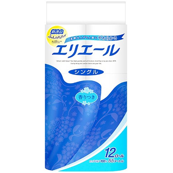 トイレットペーパー シングル55m 12ロール入り X6パック