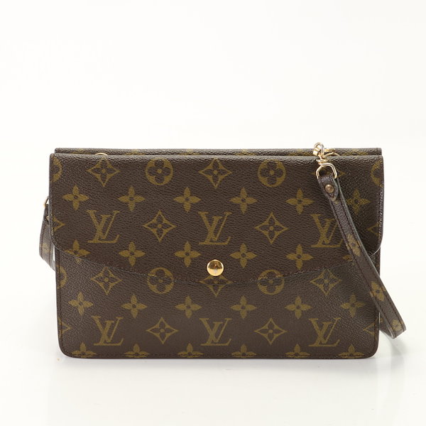 Qoo10] Louis Vuitton 美品 モノグラム ダブル ラバット M5