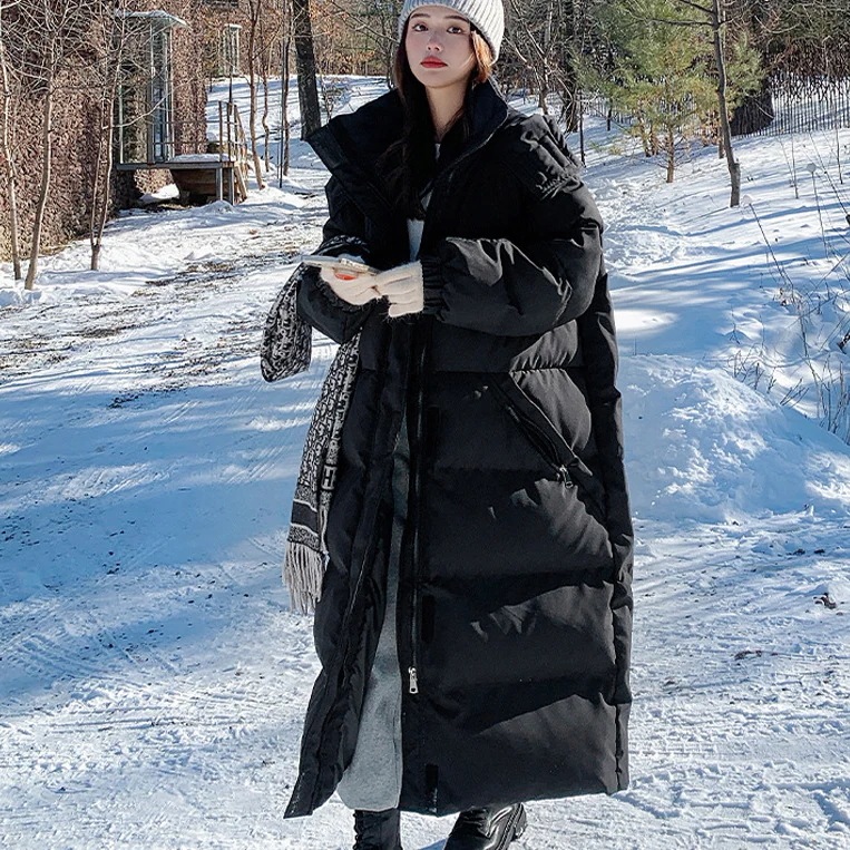 品質いいな新品 中綿コート レディース 中綿ジャケット ロング丈 アウター 厚手 ふわふわ 暖かい 無地 ゆったり 防寒 通勤 冬服 韓国風 おしゃれ 可愛い バイカラー