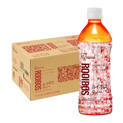 他サイト： アイリスオーヤマ ルイボスティー 500ml ×24本 ルイボス茶 ノンカフェイン カフェインゼロ ペットボトル ケース ボトル 500ミリリットル 国内製造 おちゃの商品画像