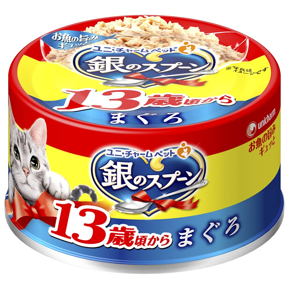 銀のスプーン缶 13歳以上用 まぐろ 70g×48個入 【ケース販売】