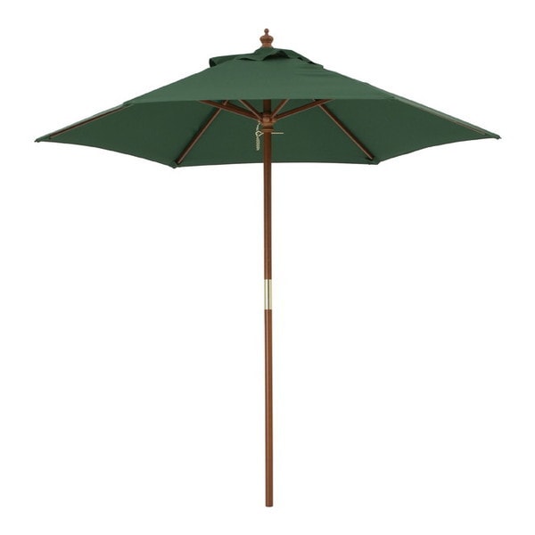 PAL-21G ウッドパラソル 2.1m グリーン メーカー直送