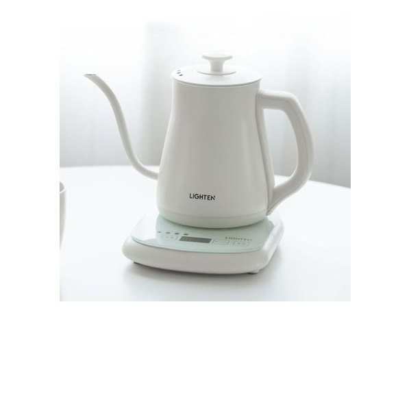 電気ケトル コーヒーケトル 0.8L 1000W コーヒーポット5段温度調節 保温機能 空焚き防止機能 自動電源オフ