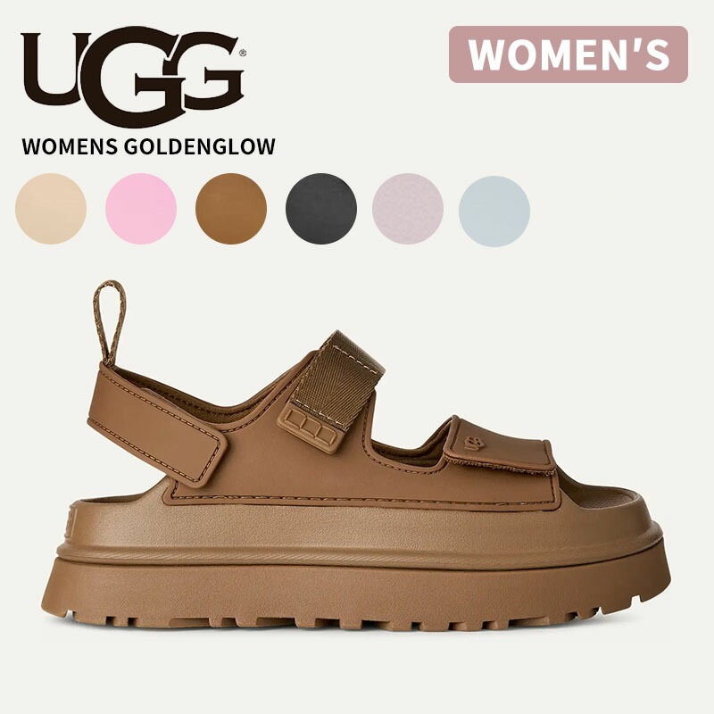 アグ サンダル UGG ウィメンズ Women s GoldenGlow ゴールデングロウ レディース スポサン ストラップサンダル 厚底 1152685