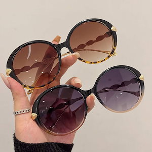 夏 サングラス レディース 韓国ファッション 小顔効果 UVカット サングラスメガネ 軽量 丸メガネ サングラス 偏光サングラス アウトドア日焼け対策 眼鏡