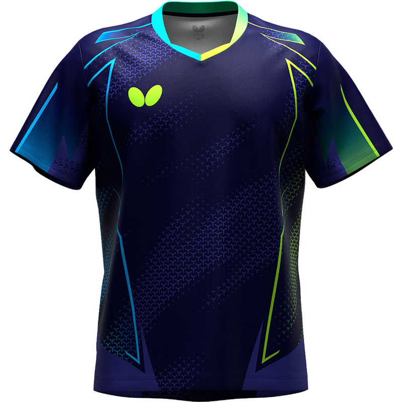 バタフライ　卓球用品 Butterfly ユニセックス ネイサス・シャツ ネイビー O　47180