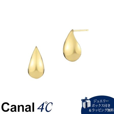 4cc520553 カナルヨンドシー Canal 4℃ カナル4℃ ピアス K10イエローゴールド しずく シンプル レディース