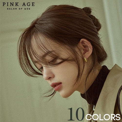 手植えトップカバー) サイドバング ルーズCカール (モースト原糸)