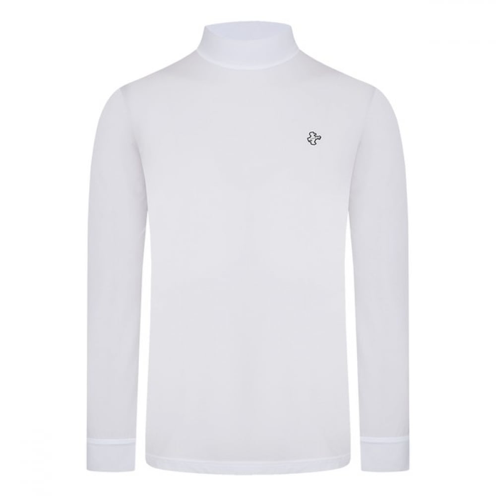 (ルイカステル) メンズアイルカロゴプリントハーフタートルTシャツ (クール)