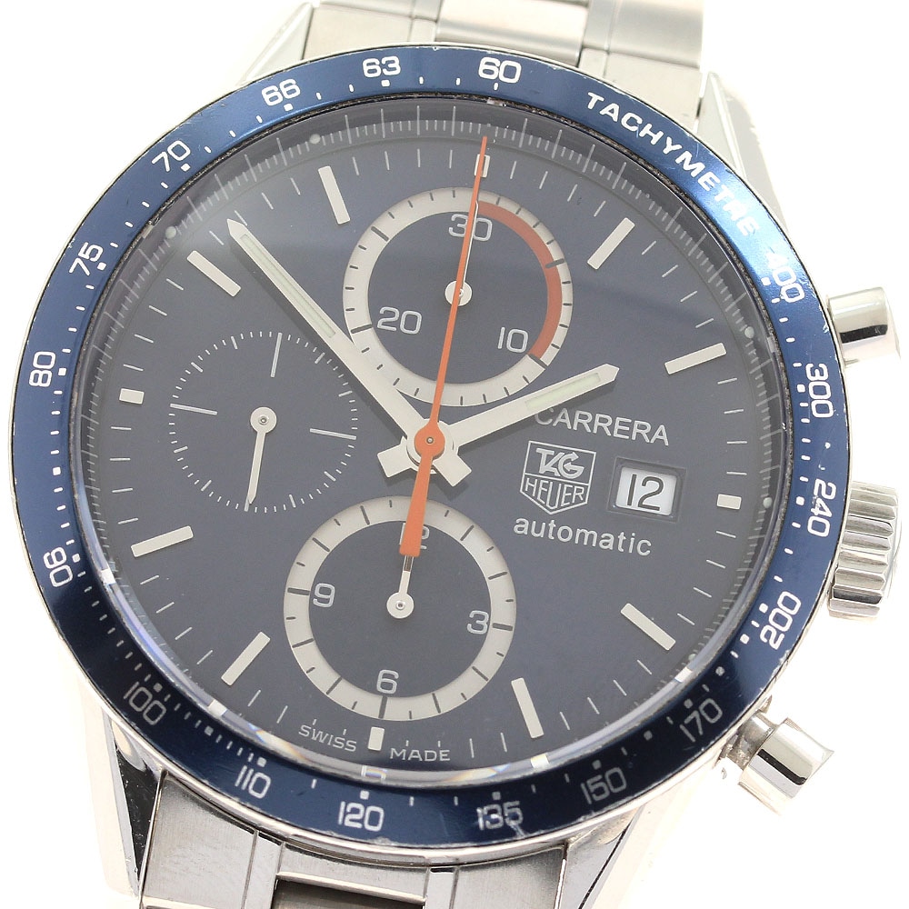 タグホイヤー TAG HEUER CV2015-3 カレラ クロノグラフ 自動巻き メンズ _935486【中古】