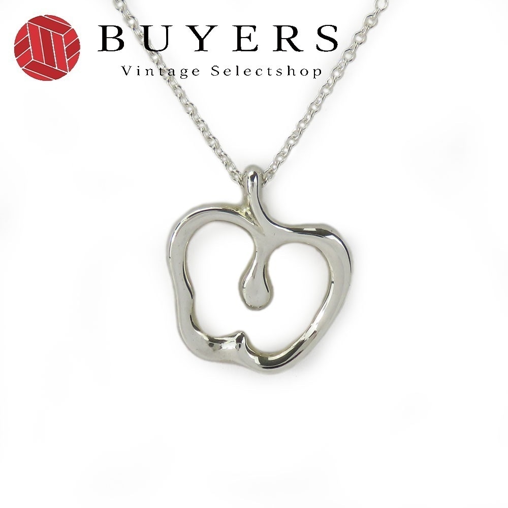 中古 ネックレス アップル シルバー925 約3.2g シルバー エルサペレッティ アクセサリー レディース 女性