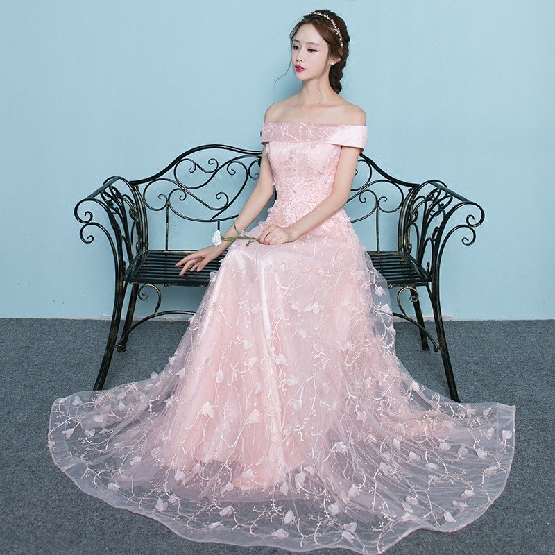 カラードレス 安い パーティードレス 二次会 ロング 結婚式 イブニングドレス 披露宴 フォーマルドレス 演奏会 花嫁 カクテルドレス ピンク 大きいサイズ