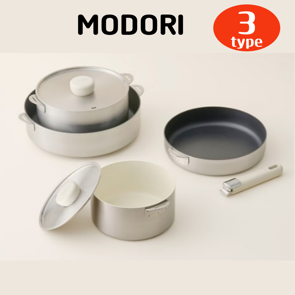 ステンクックウェアファン＆鍋セット（3種類）/プレミアム環境にやさしいIHガス対応鍋フライパンセット / 強いコーティング力マーブルコート くっつかなく洗いやすい オール熱源対応フライパン