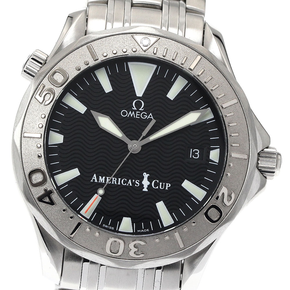 オメガ OMEGA 2533.50 シーマスター300 プロフェッショナル アメリカズカップ WGベゼル 自動巻き メンズ 良品 _883145【中古】 157,450円
