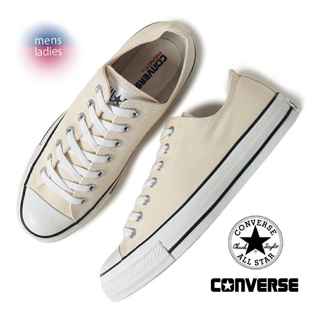 CONVERSE コンバース オールスター ロー スニーカー ALL STAR (R) OX BUTTER/WHITE ( バターホワイト 白 ベージュ 国内正規品 メンズ レディース 3131069