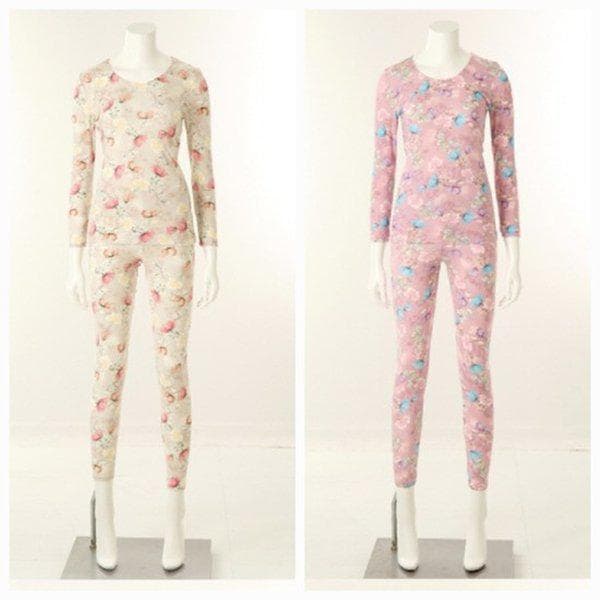 秋夕ギフトおすすめ)シルクのように柔らかく色感と光沢に優れたモダールスパン捺染インナーセットVLG6053S