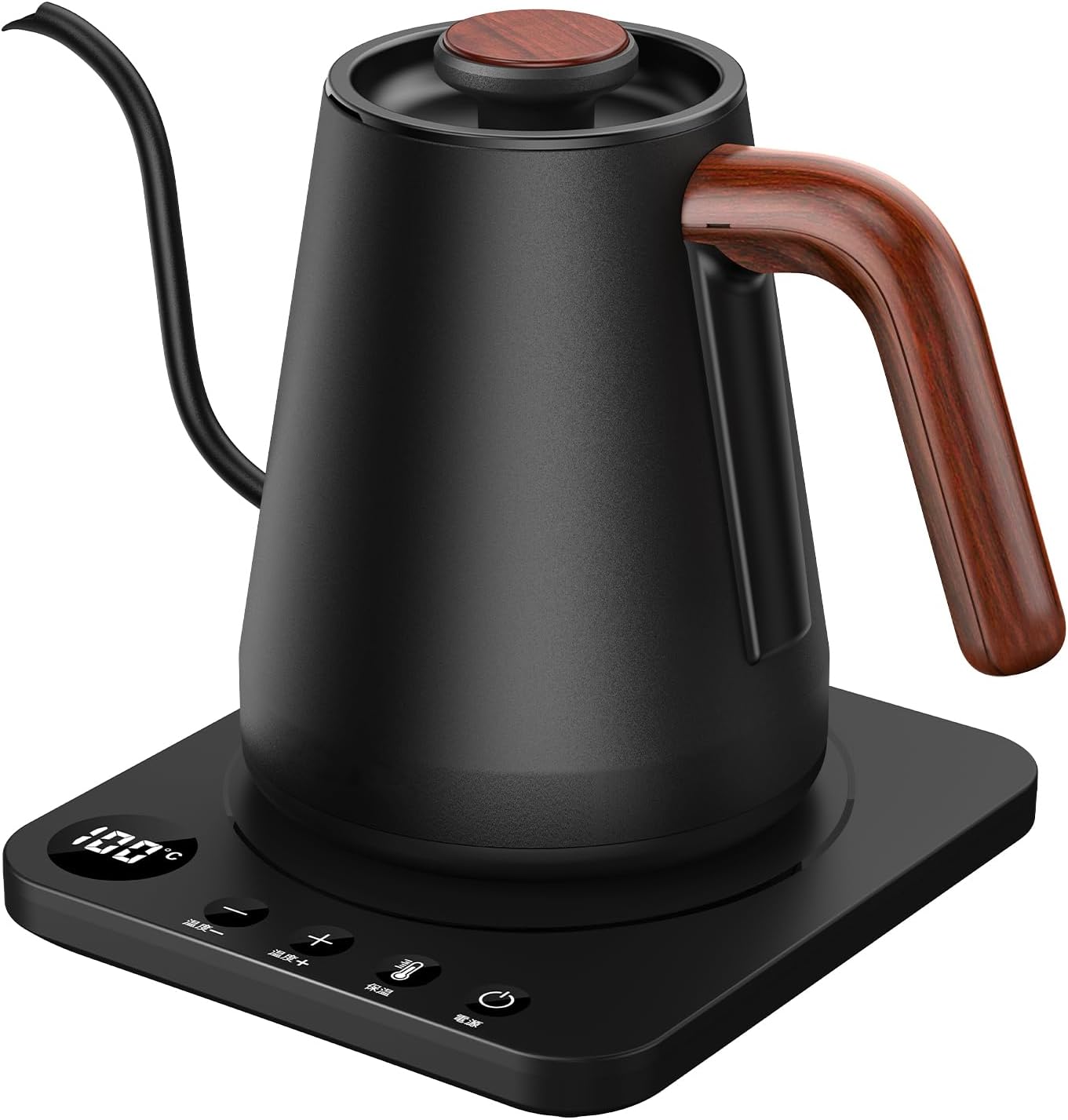 電気ケトル コーヒー ケトル 1.0L 1200W 温度調節(1℃単位)/保温機能/空焚き防止 細口 ドリップ ポット (ブラック) 7,988円