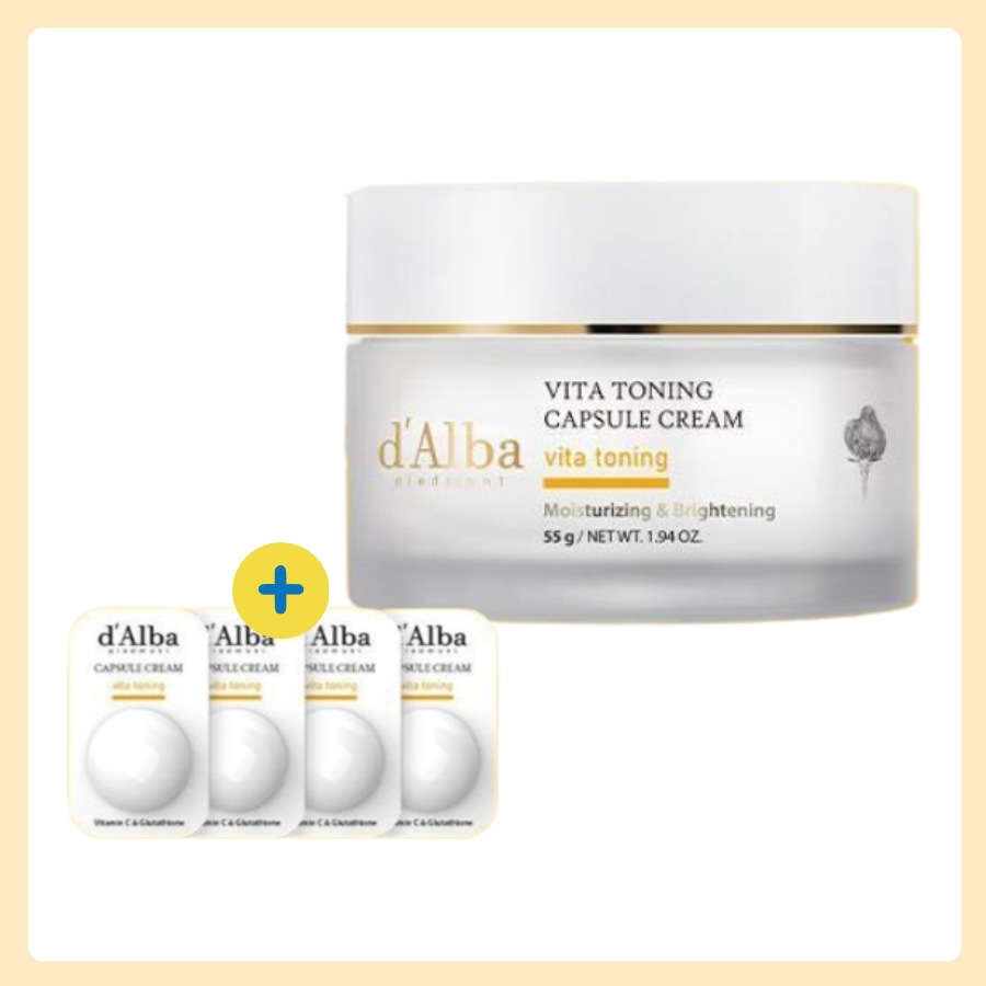 [スローエイジング] ダルバ ビタ トーニング カプセルクリーム 55g+1.5gX 4個追加