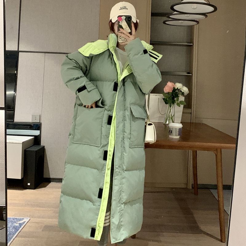グリーンダウン綿服綿服女性2024冬のパン服ゆるい中長タイプ膝から足首まで綿入れを厚くする 5,000円