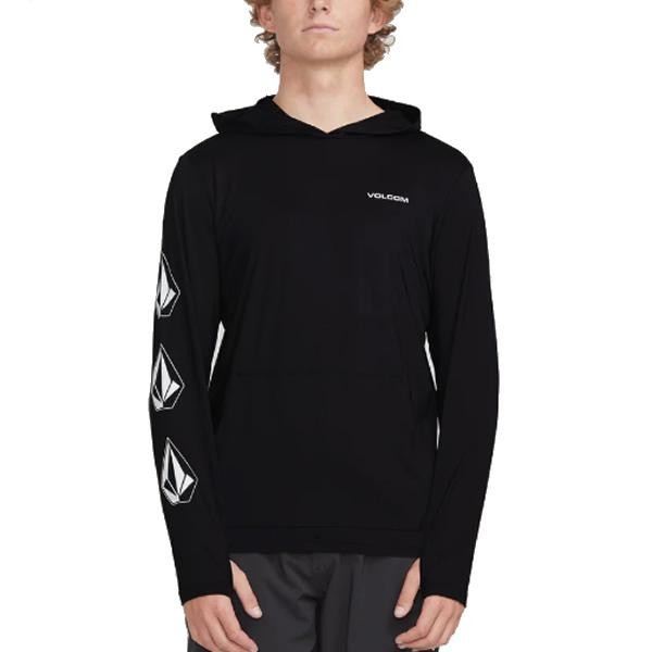 【ゆうパケット】 メンズ 長袖ラッシュ A9312501 フードラッシュ ラッシュガード 日焼け防止 日焼け対策 海水浴 プール アウトドア フードジップ ジップラッシュ 長袖ジップ