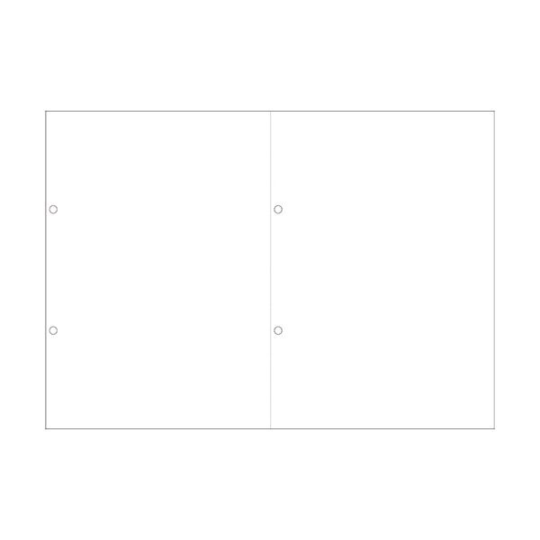 （まとめ）ダイオープリンティング スマイル用LBP用紙 A4汎用白紙 ヨコ2分割 4穴 CPA422YS 1セット（1000枚：500枚2箱） 3セット