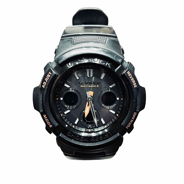 カシオ Gショック AWD-100F 電波ソーラー 時計 腕時計 メンズ 【中古】