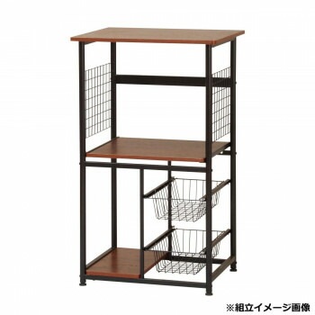 弘益（KOEKI） UTILITY キッチンラック ブラウン KR600BR
