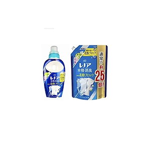 【即納】レノア 超消臭 1WEEK 柔軟剤 花粉ブロック フレッシュフローラルの香り 本体530ml+詰替980ml セット