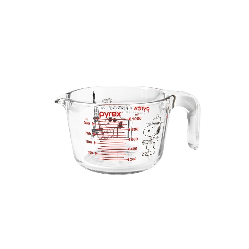 パイレックススヌーピー計量カップ3pホームセットギフトボックスハウスプレゼント