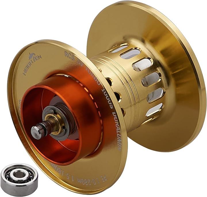 リール スプール 深溝 PEライン専用 BOOST 2段階可動 ダイワ DAIWA ベイトリール 替えスプール ベアリング付き 837( ゴールド)