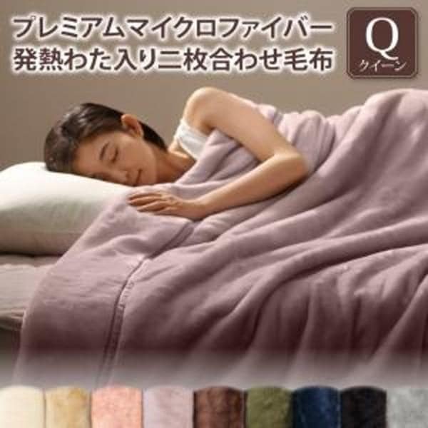 2枚合わせ マイクロファイバー 毛布 クィーン 単品 キルケット 吸湿発熱わた入り 静電気防止 肌 掛布団 洗濯OK 洗える 来客用 冬用 布団 毛布単品