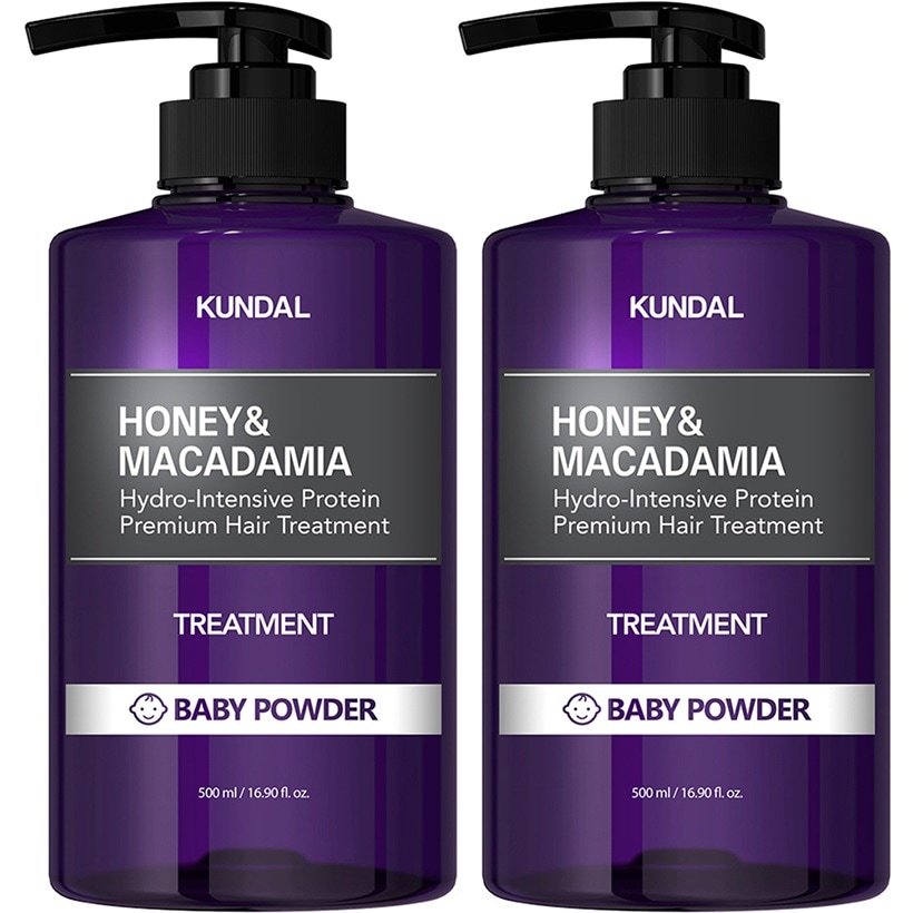 [1+1] ハニーアンドマカダミア プロテイントリートメント (ベビーパウダー) 500ml 2個