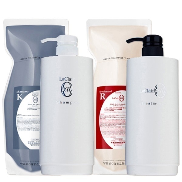 ラクレア オー シャンプーKクセゲ600mL+トリートメントRラディカル600g+各専用ディスペンサー