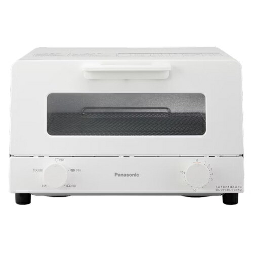 パナソニック【Panasonic】オーブントースター ホワイト トースト4枚 コンパクトサイズ シンプルデザイン NT-D500-W【キッチンになじむデザイン】