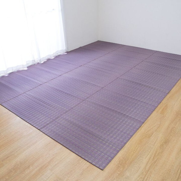 1080970230502 博多ll 江戸間4.5畳 製品 PU 261×261 い草カーペット メーカー直送