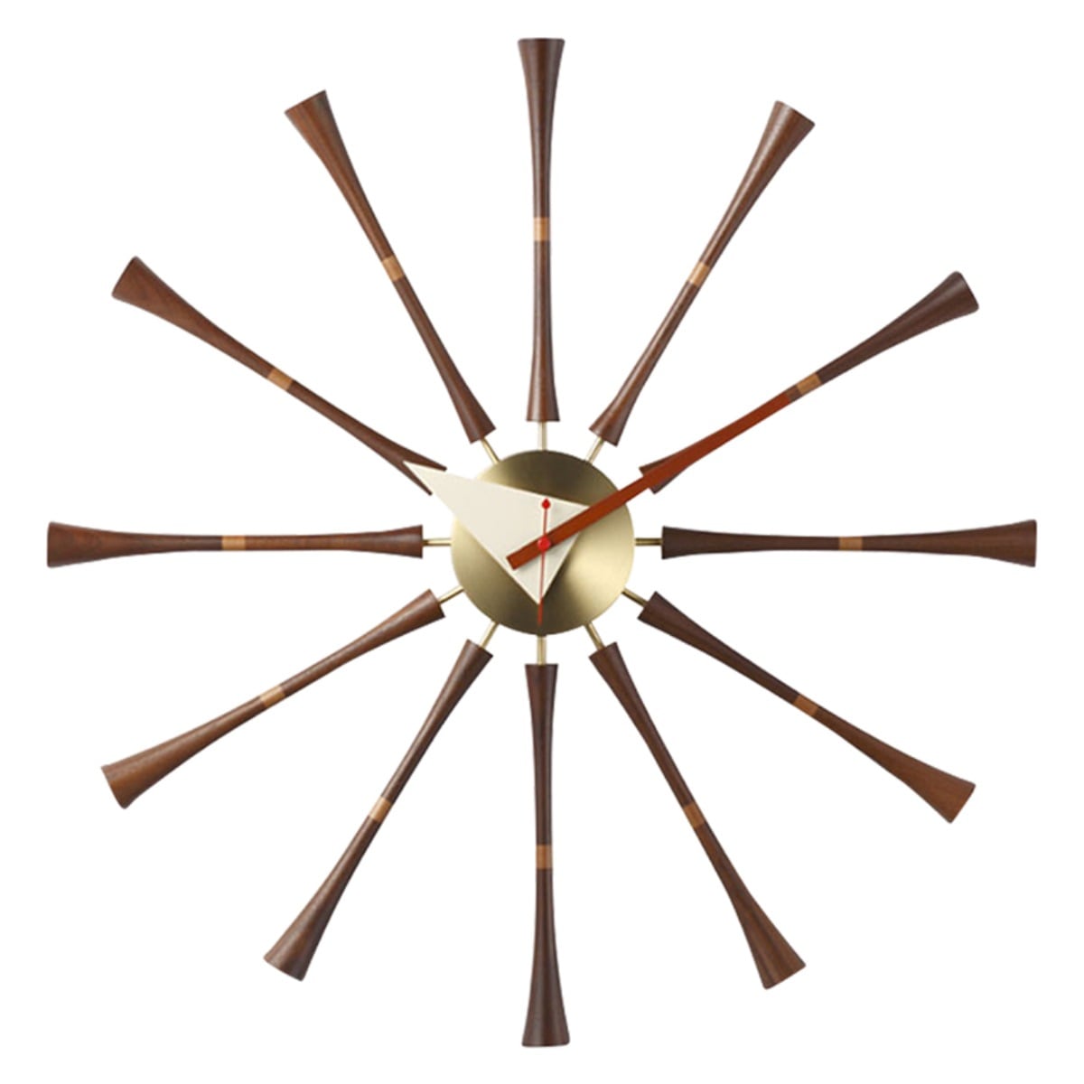 掛け時計 スピンドル ジョージ・ネルソン リプロダクト 直径58cm 時計 デザイナーズ 壁掛け時計 ウォールクロック 壁 かけ時計 掛時計 おしゃれ ステップ ステップ秒針 インテリア 雑貨 30,388円