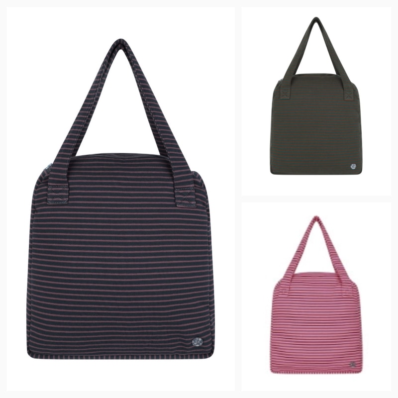 【COYSEIO】26SS 038 STRIPE TOTE BAG : 3COLORS