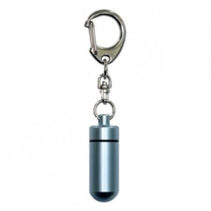 ペット供養 遺骨カプセル 中 キーホルダー ライトブルー H3.8cm 10入 060366